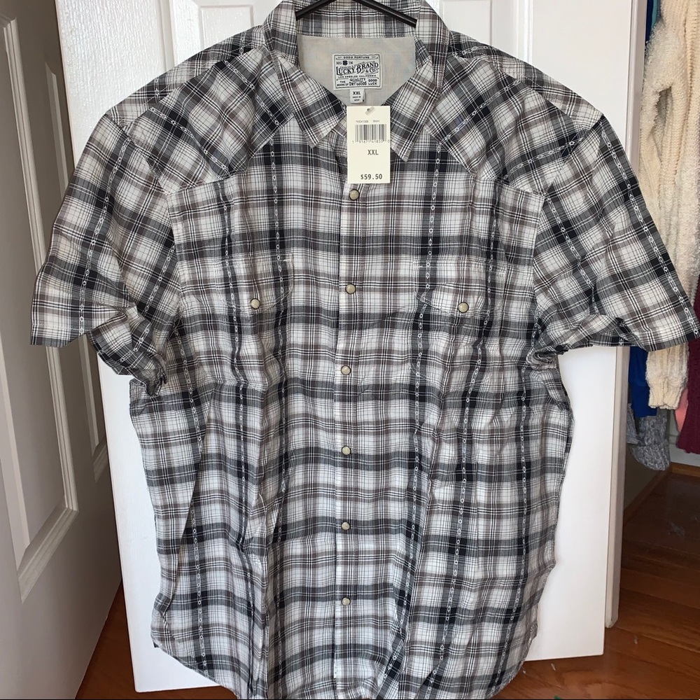 Men’s Lucky Brand plaid short sleeve